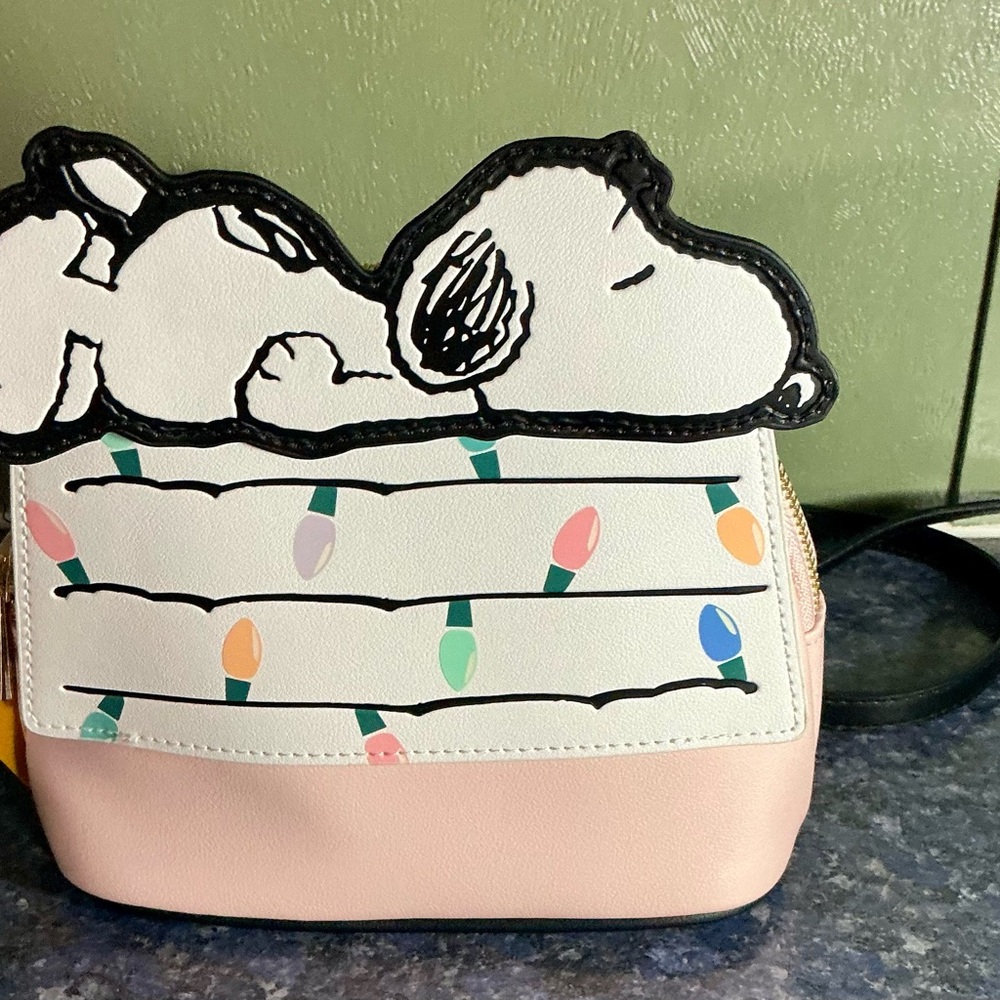 Snoopy Pink Crossbody Bag